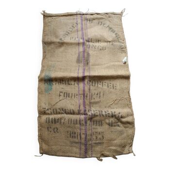 Sac toile de jute café déco