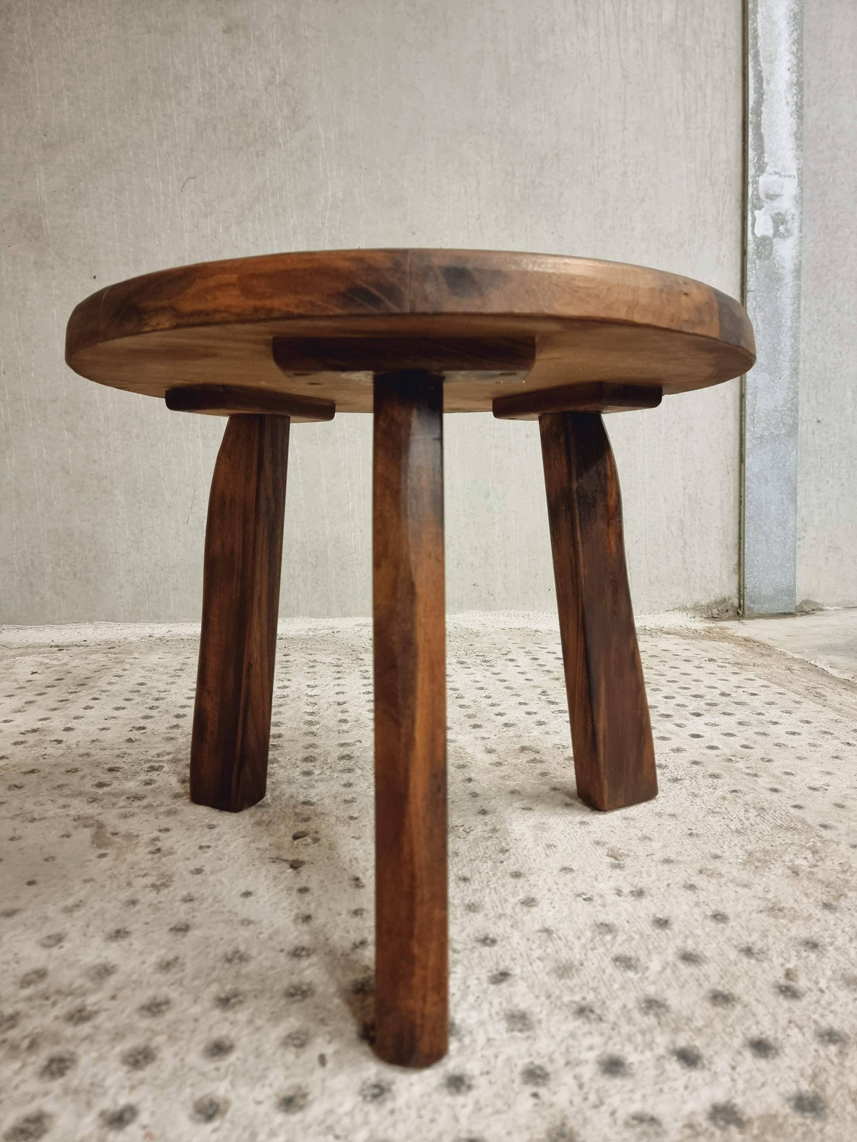 Vintage coffee table brutalist side table plant table 60 cm