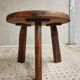 Vintage coffee table brutalist side table plant table 60 cm