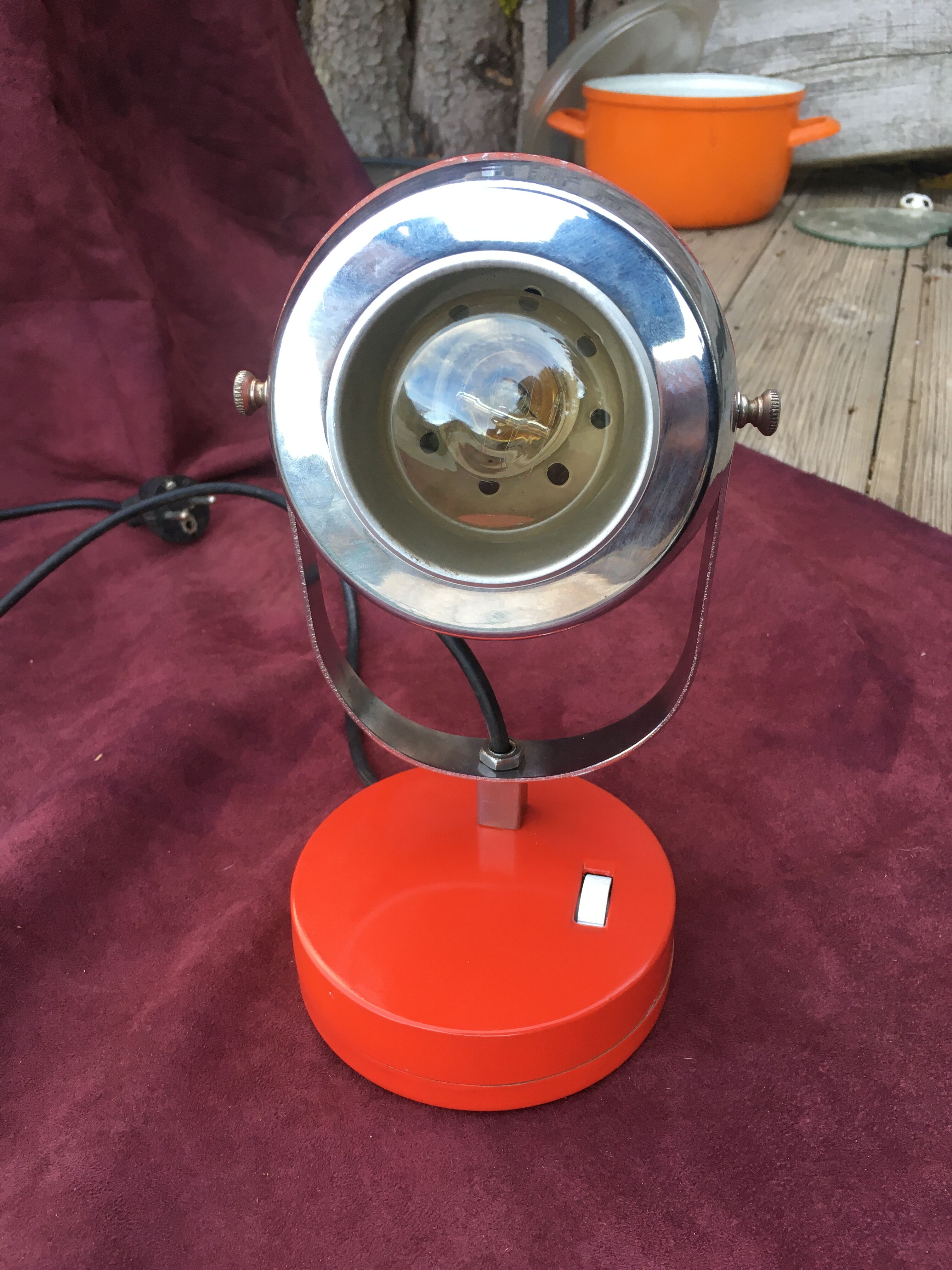 Lampe Spot vintage année 70’ Design Made in Italy