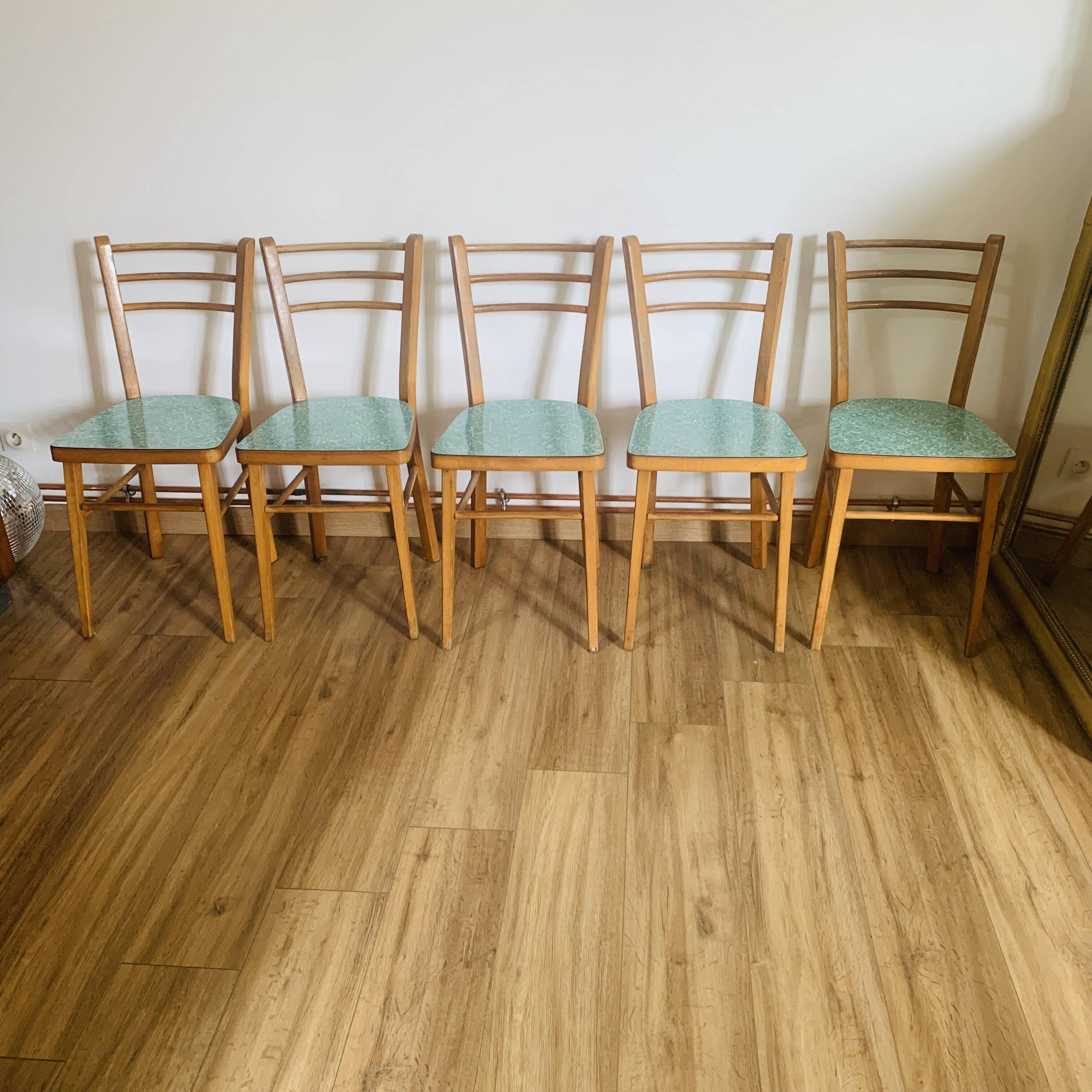 Set of 5 Baumann chairs