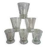 6 bee-patterned water glasses