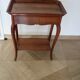 Table d’appoint – Bout de canapé -Acajou – plateau a rebord-1 tiroir