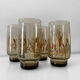 4 glasses smoked luminarc tivoli