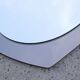 Vintage mirror bi-toned smoky contour Italy 1970s 58x73cm