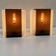 Lot de 8 appliques space âge plexiglass - applique space âge 1960