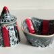 Vintage Vallauris ceramic candy and sugar bowl
