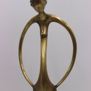 bronze sculpture brutalist modernist modern art mid century old