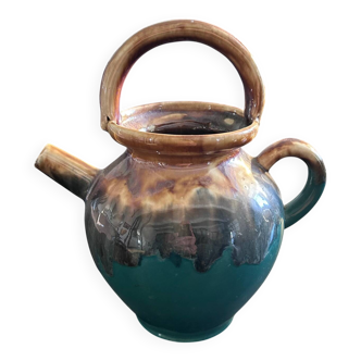 Green and ochre flamed goat