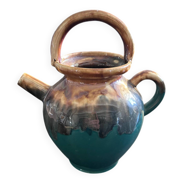 Green and ochre flamed goat