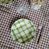 La Redoute x Selency set of 4 semi-deep green plates