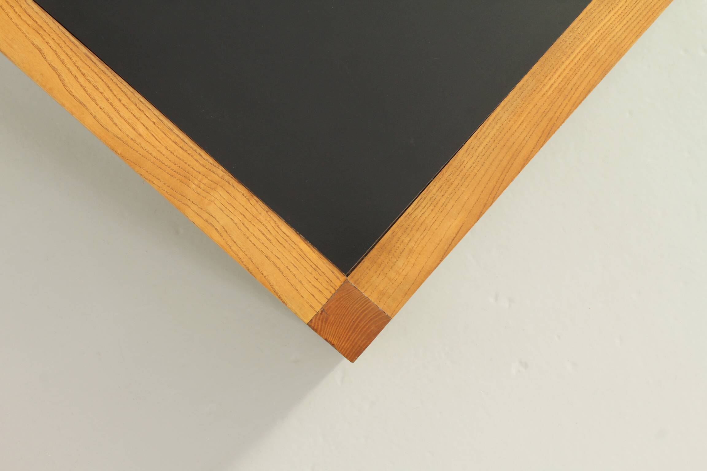 Coffee table or side table in pine and laminate, France, 1970s