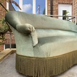 Water green velvet toad sofa