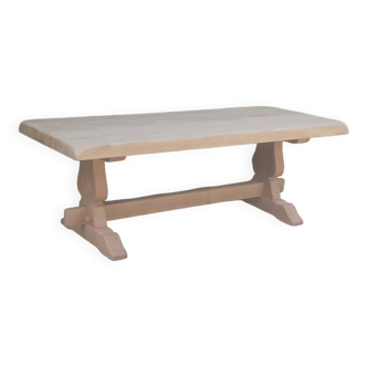 Table monastère chêne massif bois brut