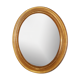 Louis XVI 19th oval mirror with restored gold leaf 77x90cm