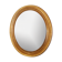 Louis XVI 19th oval mirror with restored gold leaf 77x90cm