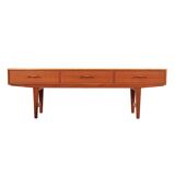 Teak lowboard, Danish design, 1960s, production: Denmark