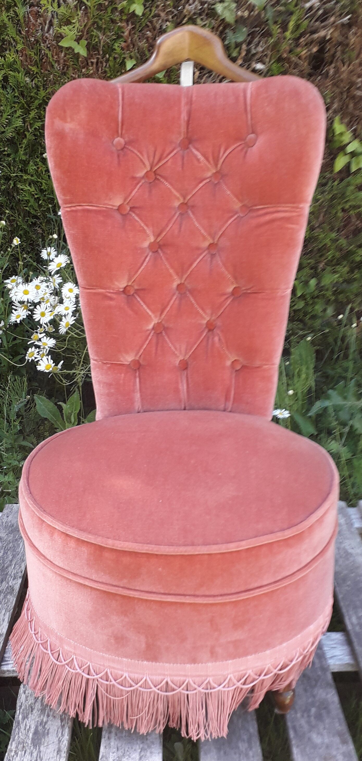 Pink veloures warmer years 70