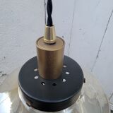 Amber glass pendant lamp