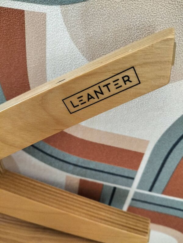 Lampe chevet design bois girafe Leanter