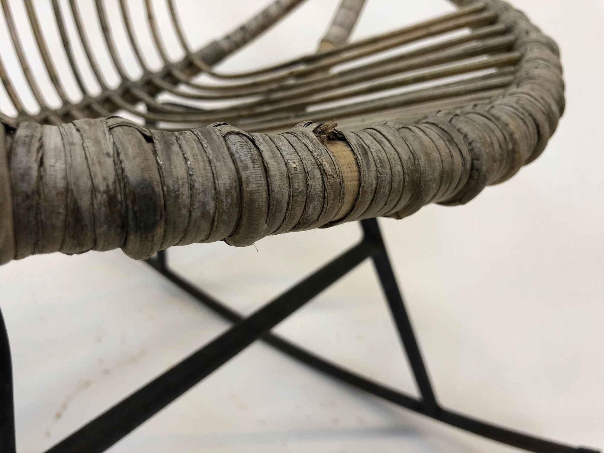 Dirk van Sliedregt Rattan rocking chair Rohe Noordwolde
