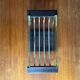 Art Deco fruit bowl or catchall in wood, glass, and metal.