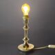 Vintage lamp base in gilded brass