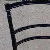 Pair of Napoleon III chairs in blackened wood