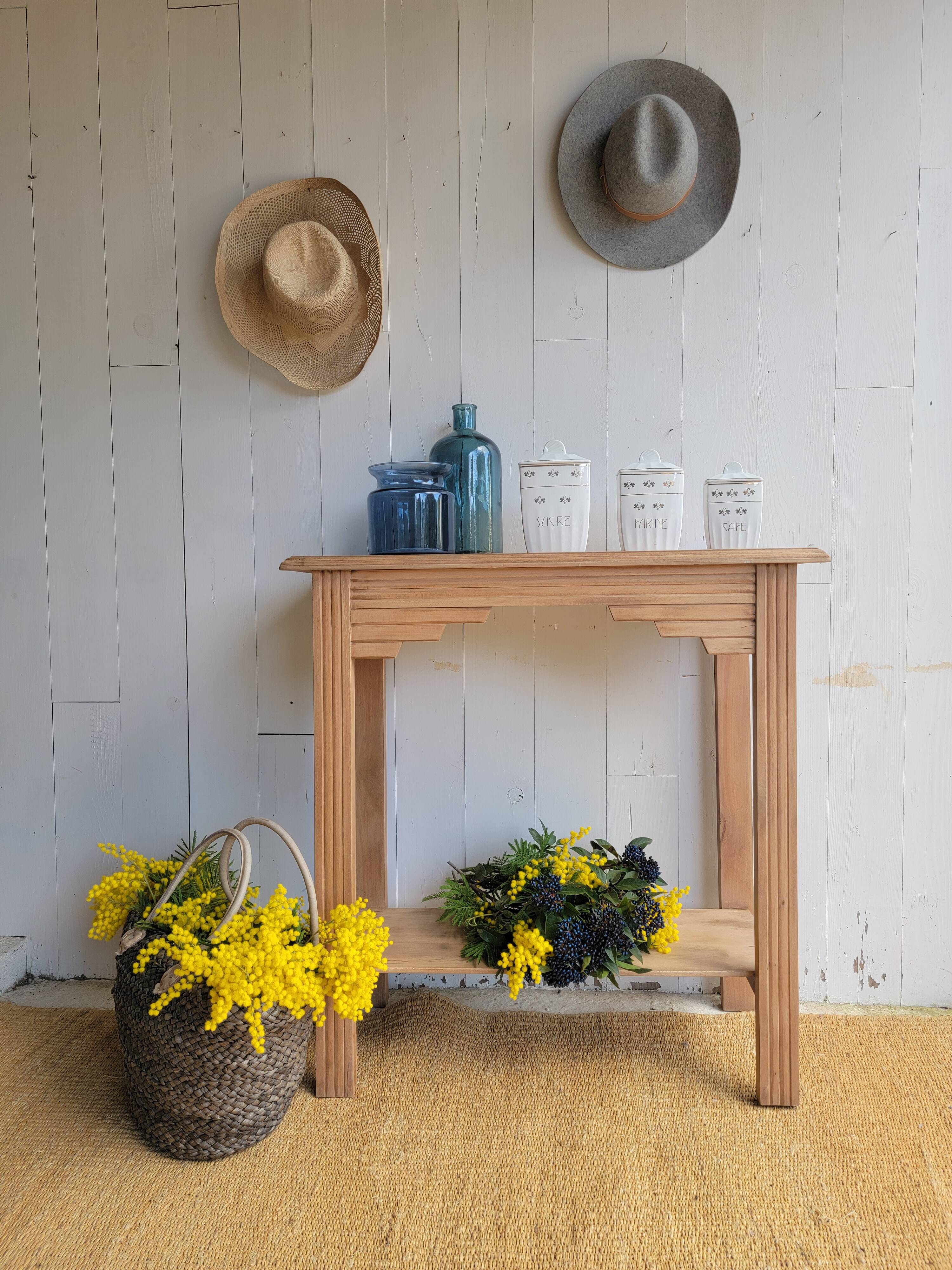 Old wooden console – Art Deco style