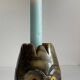 Alabaster stone candle holder made in italy vintage