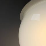 Space Age glass and chrome ball pendant light