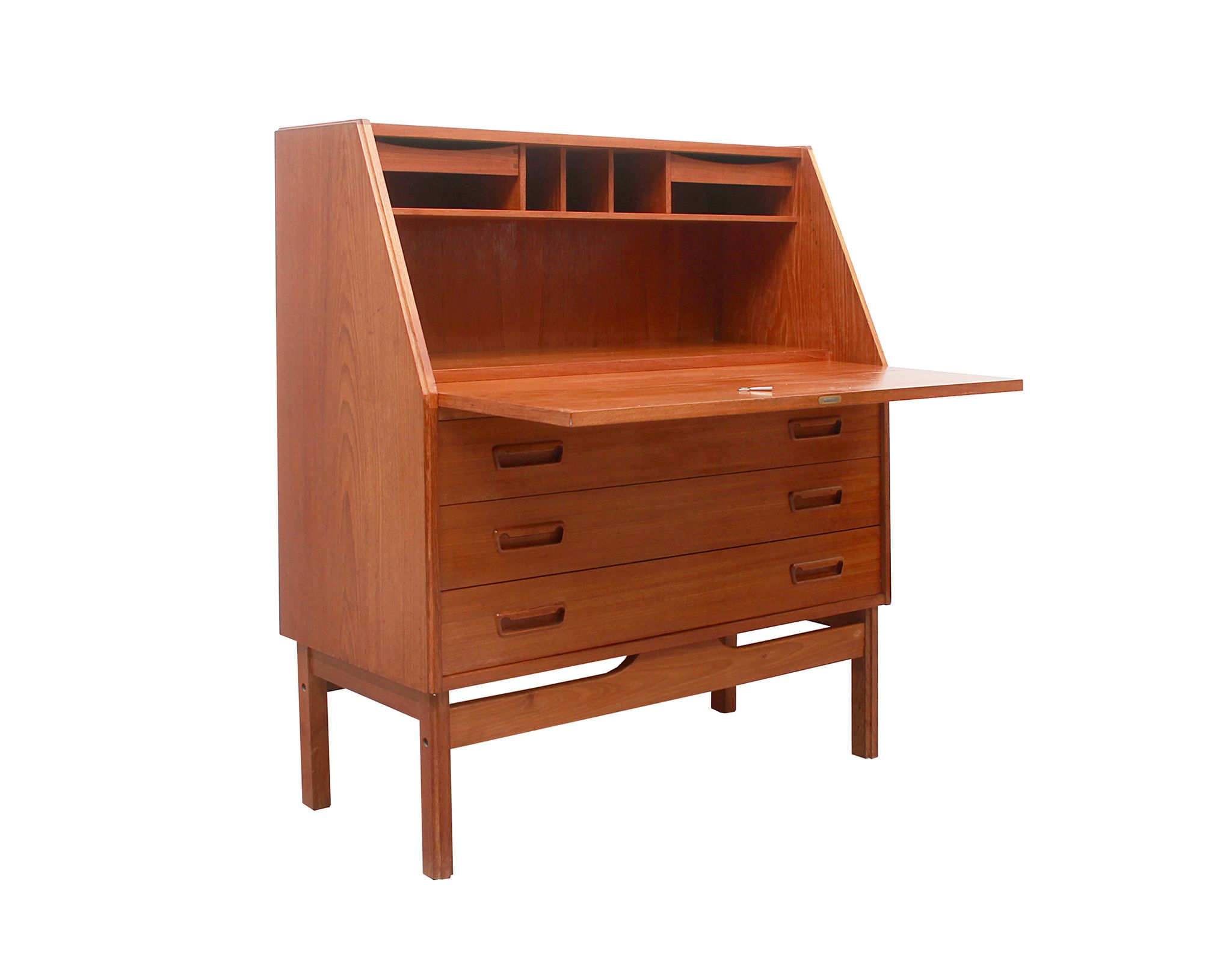 1960s secretary in teak, Dyrlund Denmark