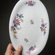 2 Bernardaud Limoges porcelain dishes with floral decoration from the 1920s to 1950s.