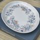 Plat oval à décor floral wedgwood