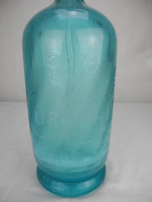 ancienne bouteille siphon eau seltz Drouhin antique french bottle