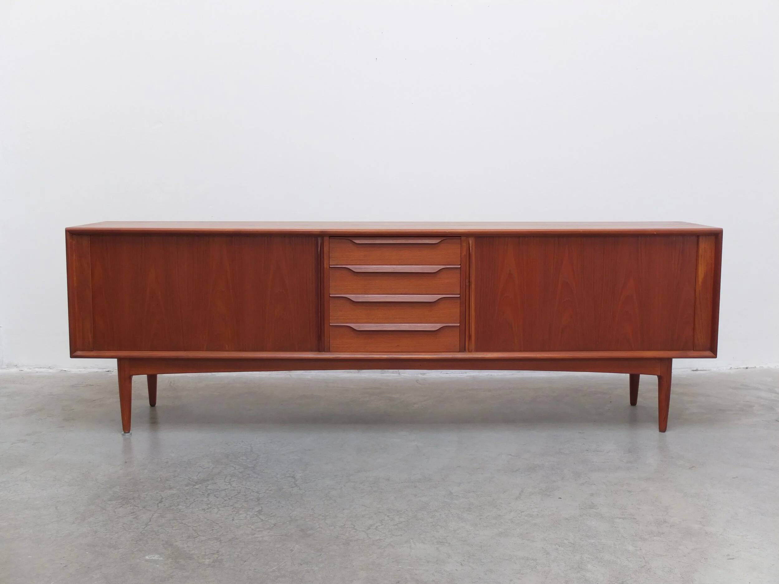 Danish sideboard with tambour doors by Bernhard Pedersen & Søn, 1960s