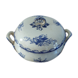 Vintage soup kitchen Sarreguemines blue flowers