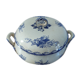 Vintage soup kitchen Sarreguemines blue flowers