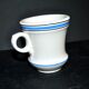 Sarreguemines coffee cups brulot in opaque china bistro.