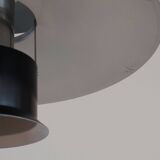 Vintage Danish black shell pendant lamp