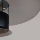 Vintage Danish black shell pendant lamp