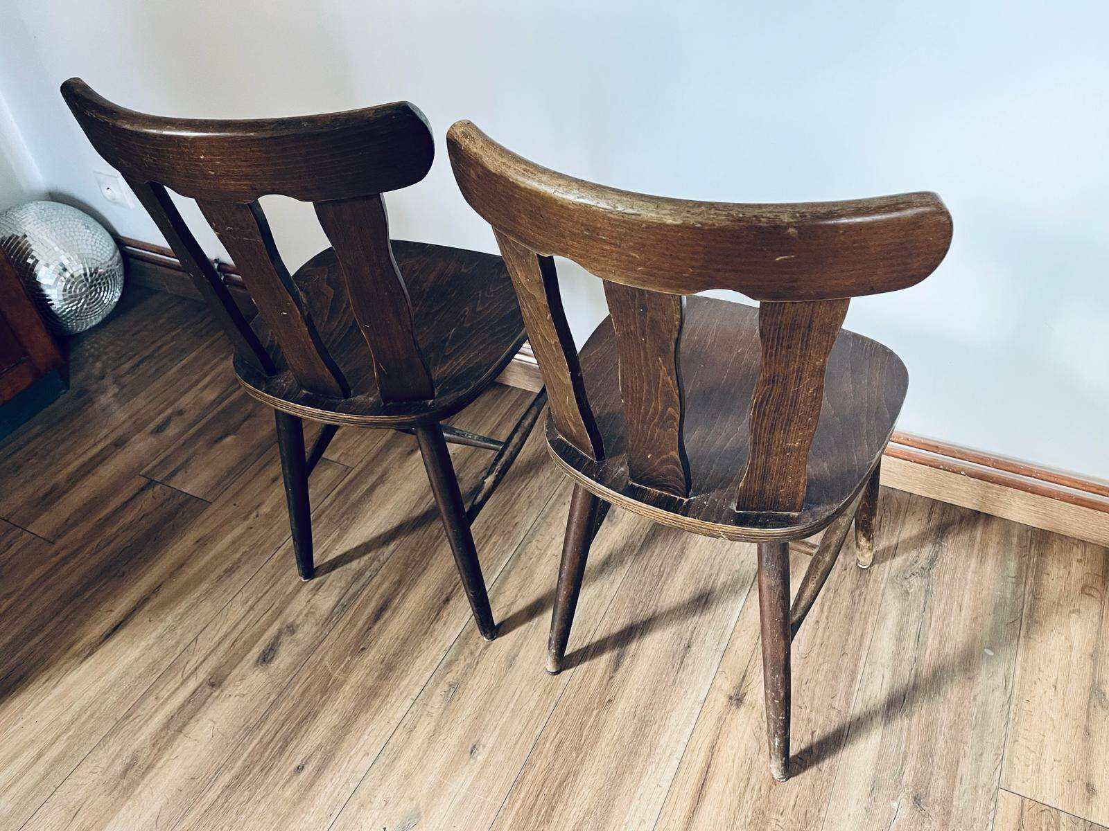 Pair of bistro chairs