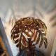 Large Palm Tree Lamp in gilded metal, late twentieth century.