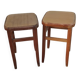 Pair of vintage bistro stools made in Romania