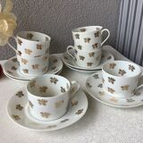 Tasses à thé Limoges Marcel Chaufriasse