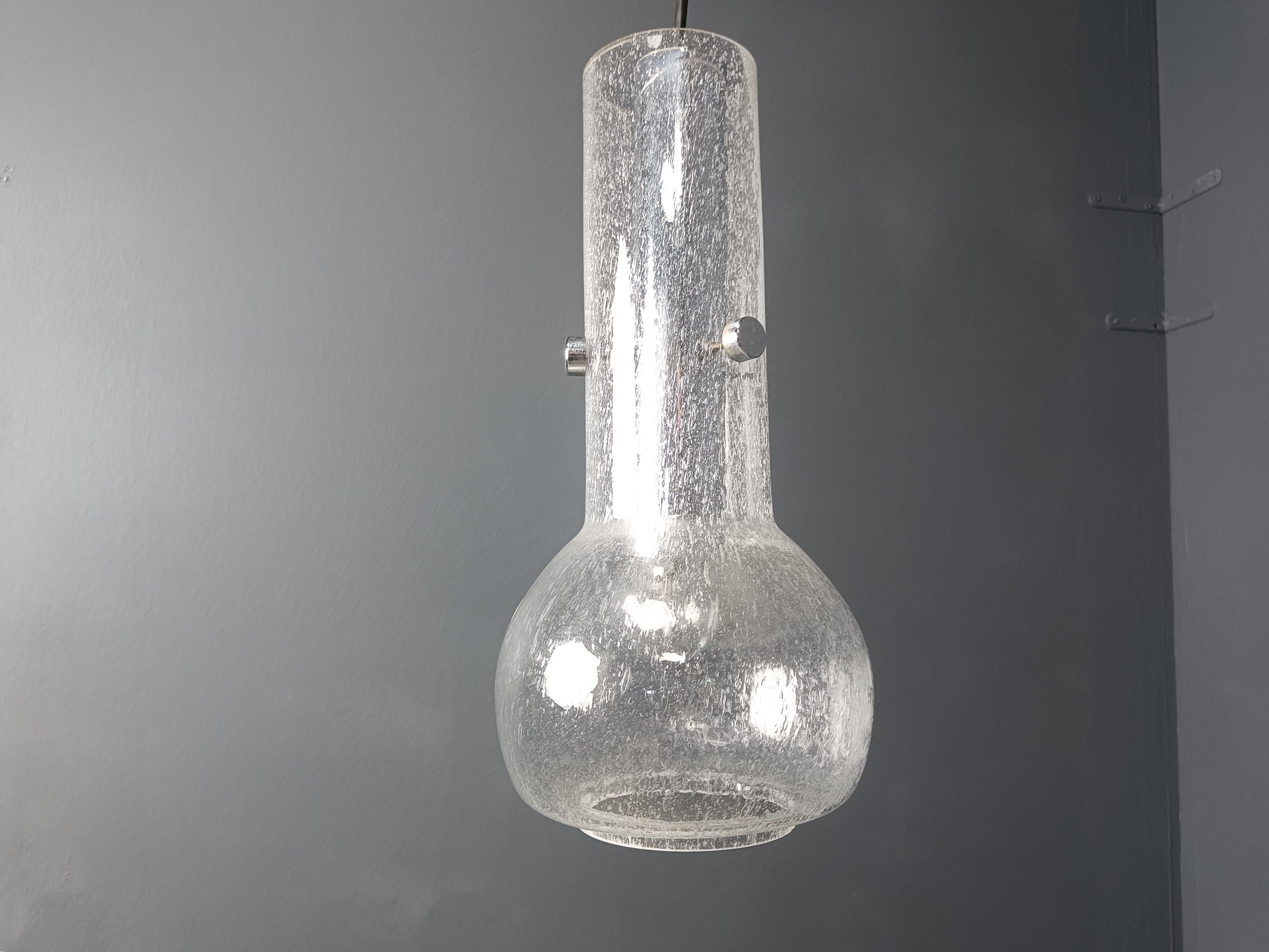 Vintage murano glass pendant light, 1970s