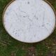 Table bouillotte ancienne plateau marbre style louis xvi