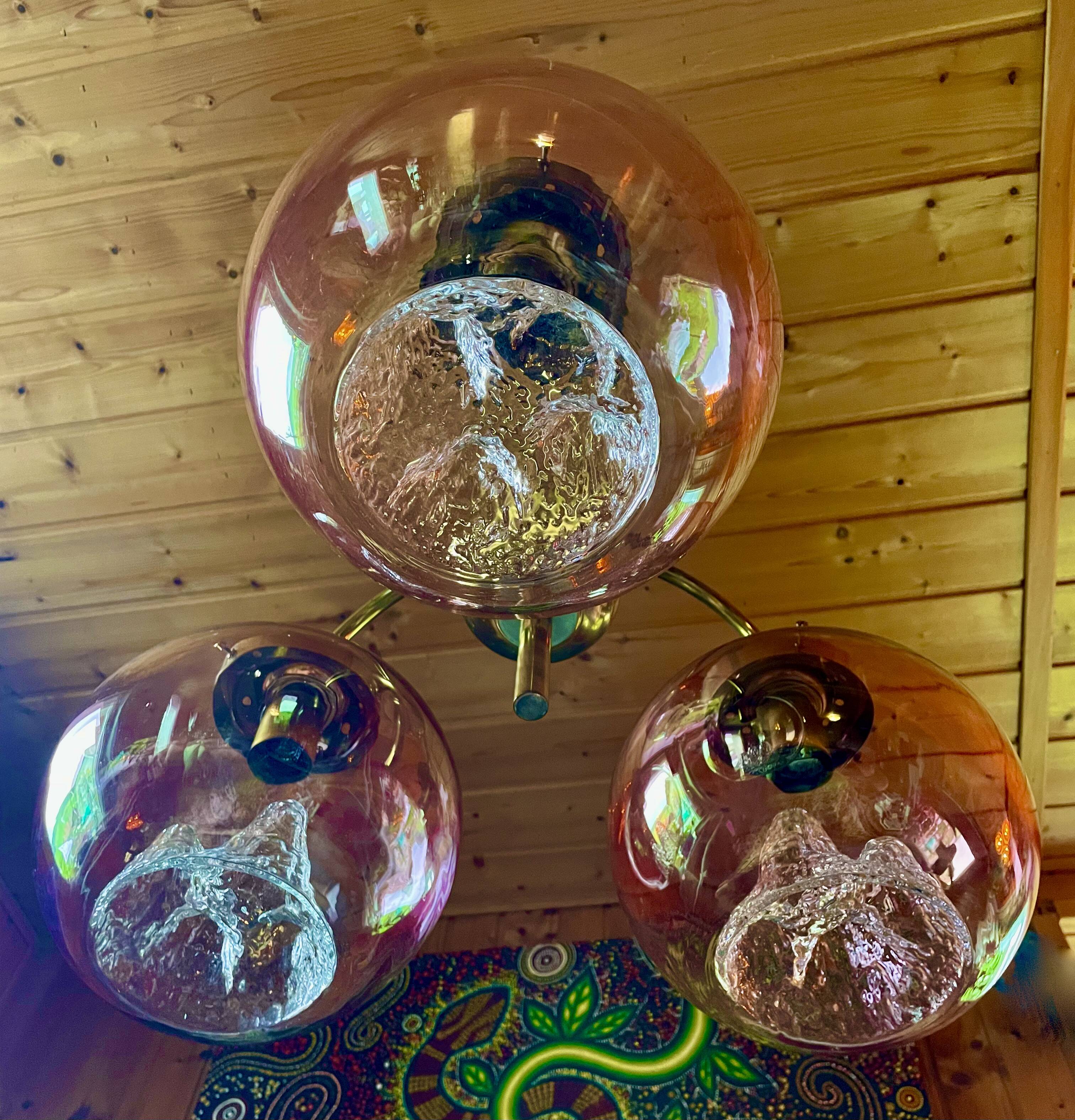 Large exceptional chandelier, Swiss made, 1960s/1970s
