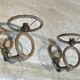 Pair of wall lights in Audoux Minet rope.