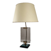 Lampe de table Att. Pietro Chiesa pour Fontana Arte en verre et laiton